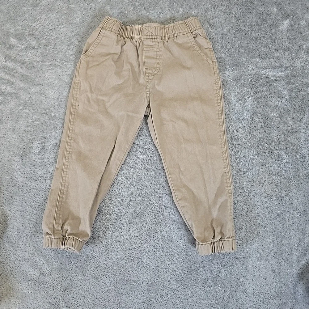 Wrangler Shirt And Jogger Boys 2T Chambray Shirt‎ Khaki Jogger Casual Outdoors